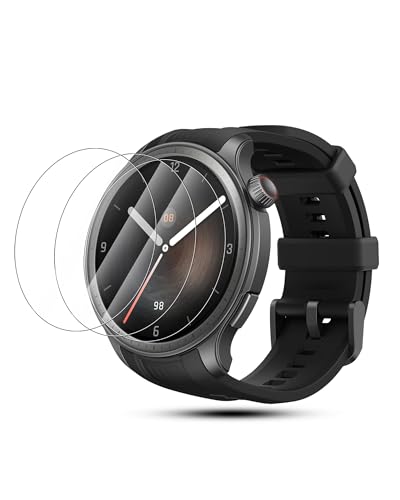 daunke 3 Packung Bildschirmschutz für Amazfit Ealance 2 47mm Smart Watch, klare flexible TPU-Film, volle Abdeckung, Kratzschutz, keine Blase, einfache Installation von daunke