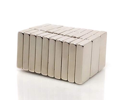 daw21onlineshop Neodym Magnete nach Wahl - Größe und Stückzahl wählbar - Starke Super Magnete Quader 20x10x3 N50 10 Stück Glas-Magnetboards, Magnettafel, Whiteboard, Tafel, Pinnwand, Kühlschrank von daw21onlineshop