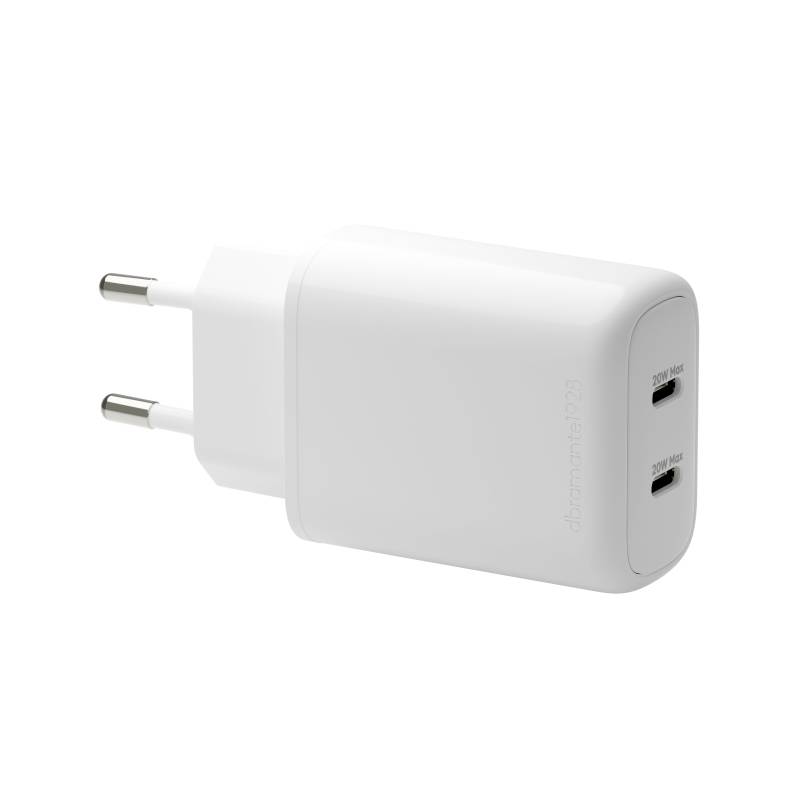 dbramante1928 - Re-charge Pro - EU Wandladegerät 2x USB-C 20W - Weiß von dbramante1928