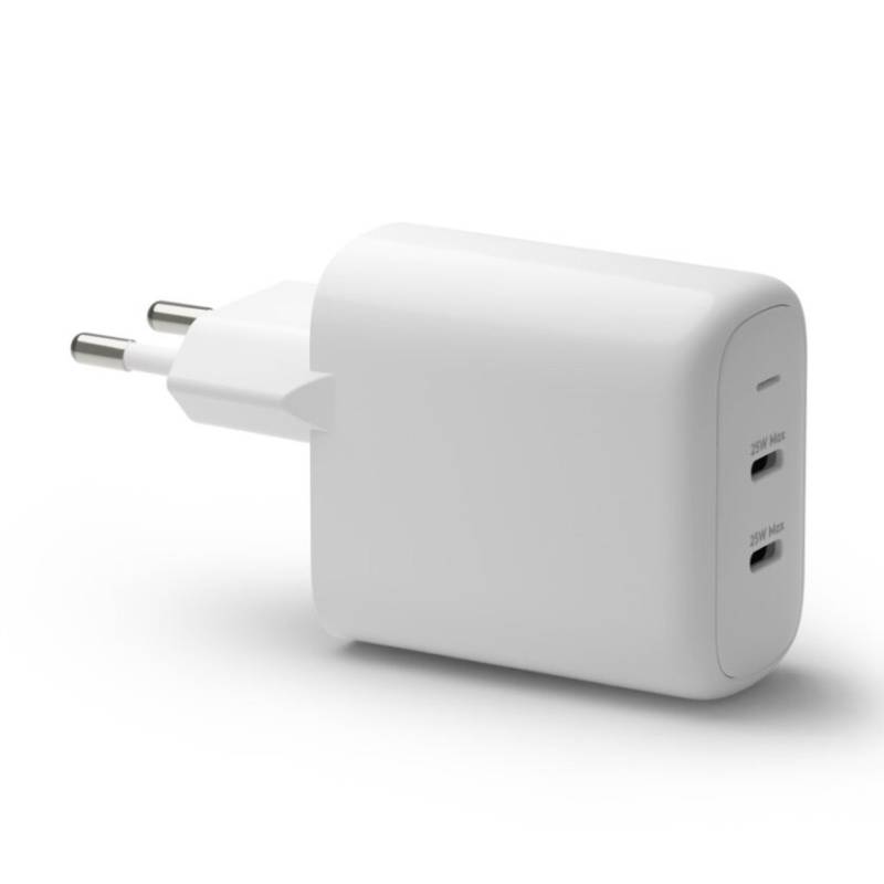 dbramante1928 - Re-charge - Wandladegerät GaN - 2x USB-C 25W EU - Weiß von dbramante1928