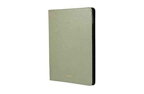 dbramante1928 Echtleder Schutzhülle für Apple iPad 9,7" (2017 / 2018) [Modell: Tokyo I Saffiano-Leder I Handgefertigt I Standfunktion I Olivgrün] - TONIOLGR5188 von dbramante1928