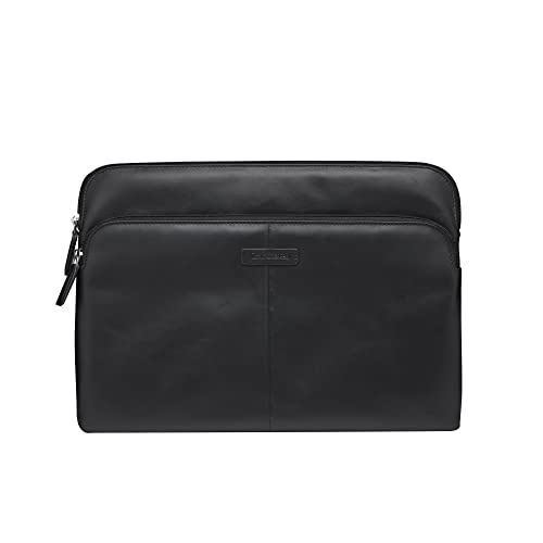 dbramante1928 - Skagen Pro+ Laptophülle - Kompatibel für MacBook Pro Laptop Air 13" - Laptop-Hülle - Sleeve Laptop tasche - Außentasche & Reißverschluss - Hochwertigem Leder - Black 2nd von dbramante1928