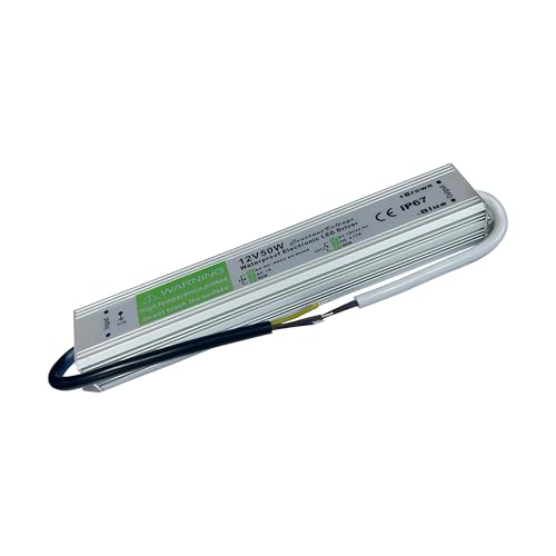 50W LED-Treiber AC 110-250V zu DC12 V LED-Transformator IP67 wasserdichter LED-Treiber 4.3A Netzteil für LED-Streifen/CCTV/Deckenleuchten/Außenbeleuchtung von dc Voltage