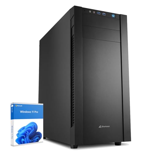 dcl24 AMD Multimedia PC Ryzen 5 7600X, AMD Radeon Grafik - 1000GB SSD, 16GB DDR5, schneller Rechner PC mit 6x5.3 GHz, WLAN, Windows 11 Pro Desktop Rechner für Büro und Homeoffice [19793] von dcl24.de