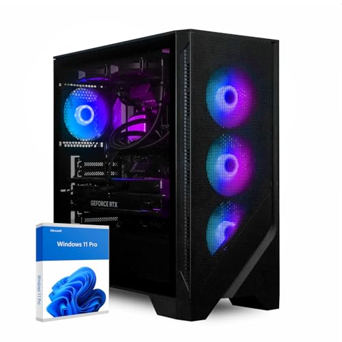 dcl24 Desktop Gaming PC AMD Ryzen 9 9900X3D, RTX5070Ti 16GB - 1000GB SSD, 32GB DDR5, Highend Computer mit 12x5.5 GHz, Streaming mit WLAN, Zocker Computer mit Windows 11 Pro [20299] von dcl24.de