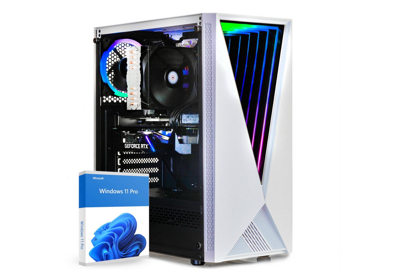 dcl24.de Gaming-PC (AMD 5500 AMD Ryzen 5 5500, NVIDIA GeFOrce RTX 5060Ti, 16 GB RAM, 500 GB SSD, Luft) von dcl24.de