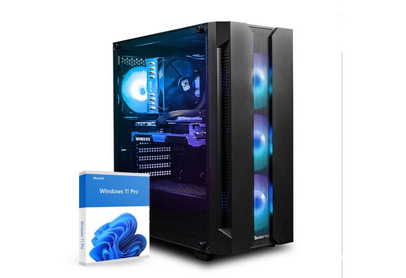 dcl24.de RGB Gaming-PC (AMD Ryzen 9 5900X, RTX 4060, 32 GB RAM, 1000 GB SSD, Luftkühlung, WLAN, Windows 11 Pro) von dcl24.de