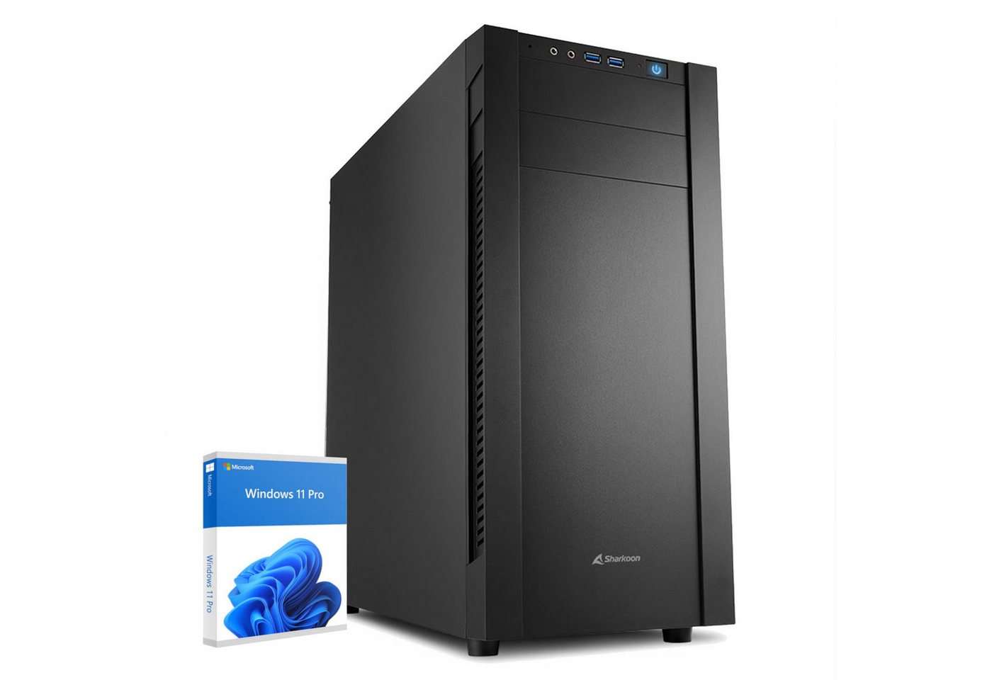 dcl24.de Office Business-PC (AMD Ryzen 5 7600X, AMD Radeon Graphics, 16 GB RAM, 1000 GB SSD, Luftkühler, Windows 11 Pro, WLAN) von dcl24.de
