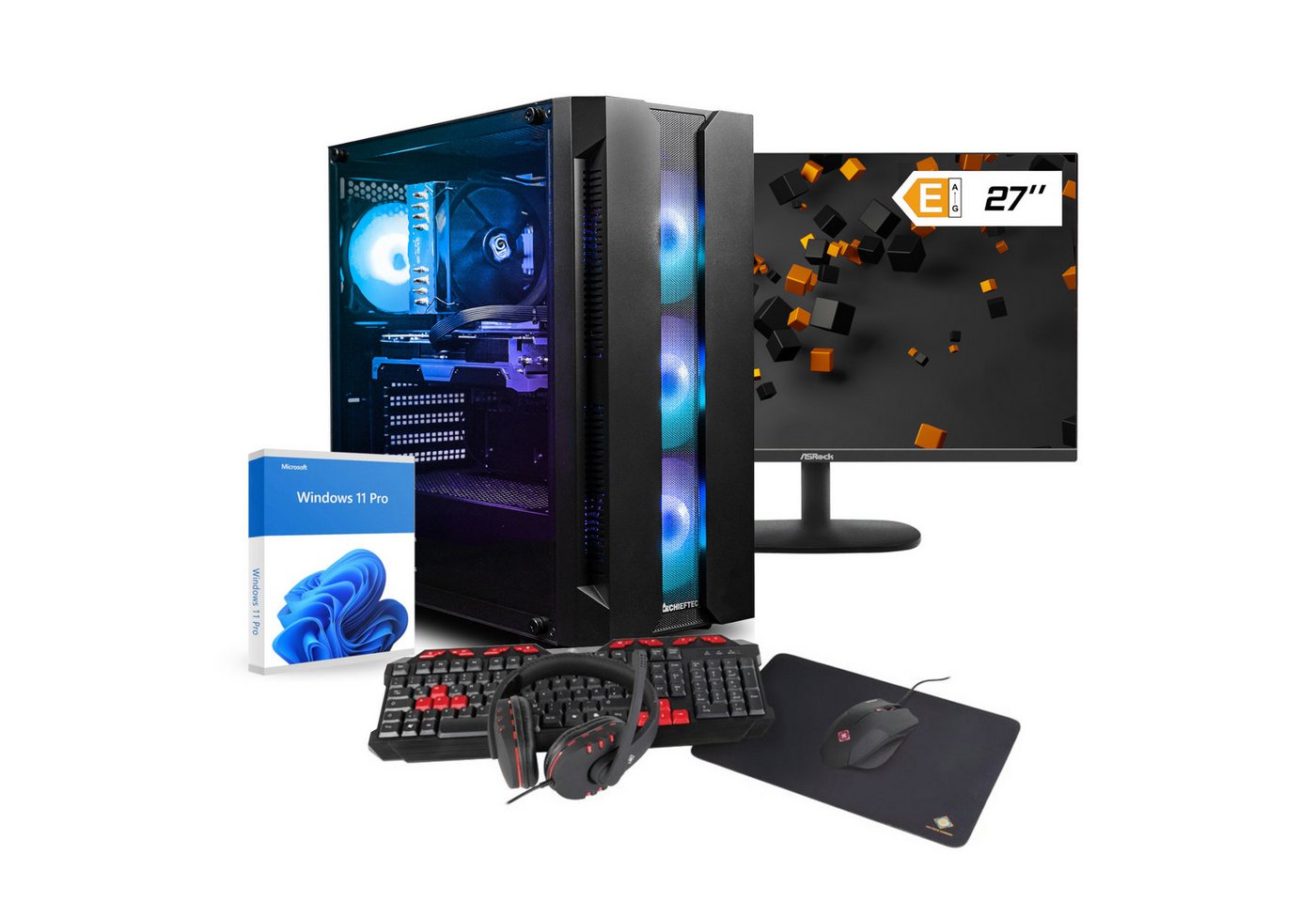 dcl24.de RGB Gaming-PC (27 Zoll, Intel Core i7 14700, GeForce RTX 4060, 32 GB RAM, 1000 GB SSD, Luftkühler, Windows 11 Pro, WLAN) dcl24.de RGB Gaming-PC (27 Zoll, Intel Core i7 14700, GeForce RTX 4060, 32 GB RAM, 1000 GB SSD, Luftkühler, Windows 11 Pro, WLAN) von dcl24.de