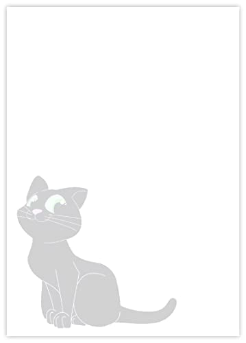 DIN A4 Briefpapier mit Katzen - Papier Katze - 20 Blatt - Motiv Nr. 253 | 200g/m² von deLuxeTuning.de