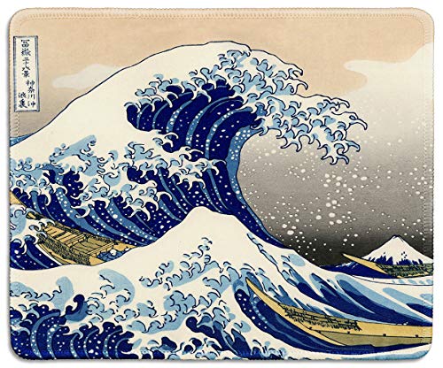 dealzEpic - Art Mauspad – Naturkautschuk Mauspad Bedruckt mit Japan Art The Great Wave von Hokusai – genähter Rand – 24,1 x 20,1 cm dealzEpic - Art Mauspad – Naturkautschuk Mauspad Bedruckt mit Japan Art The Great Wave von Hokusai – genähter Rand – 24,1 x 20,1 cm von dealzEpic