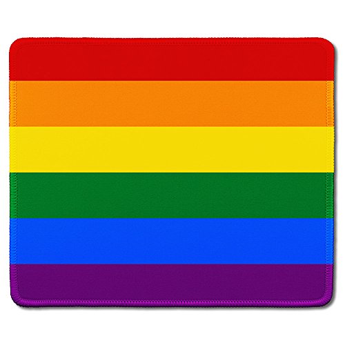dealzEpic - Art Mousepad – Naturkautschuk Mauspad bedruckt mit Gay Pride Regenbogen-Flagge – genähte Kanten – 24,1 x 20,1 cm dealzEpic - Art Mousepad – Naturkautschuk Mauspad bedruckt mit Gay Pride Regenbogen-Flagge – genähte Kanten – 24,1 x 20,1 cm von dealzEpic
