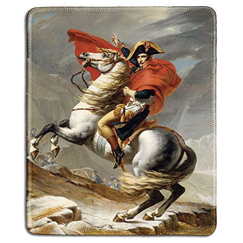 dealzEpic - Art Mousepad – Naturkautschuk Mauspad mit berühmtem Kunstgemälde von Napoleon überquert die Alpen von Jacques – genähte Kanten – 24,1 x 20,1 cm dealzEpic - Art Mousepad – Naturkautschuk Mauspad mit berühmtem Kunstgemälde von Napoleon überquert die Alpen von Jacques – genähte Kanten – 24,1 x 20,1 cm von dealzEpic