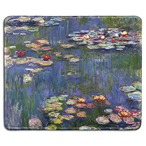 dealzEpic - Art Mousepad – Naturkautschuk Mauspad mit berühmter Kunstmalerei von Seerosen von Claude Monet – genähte Kanten – 24,1 x 20,1 cm dealzEpic - Art Mousepad – Naturkautschuk Mauspad mit berühmter Kunstmalerei von Seerosen von Claude Monet – genähte Kanten – 24,1 x 20,1 cm von dealzEpic