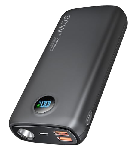 Debopo Power Bank, 27000mAh 30W PD3.0 QC4.0 Portable Charger, USB C Eingang und Ausgang Powerbank,Tragbares Ladegerät Kompatibel mit Led Display für Smartphone, Tablets und mehr von debopo