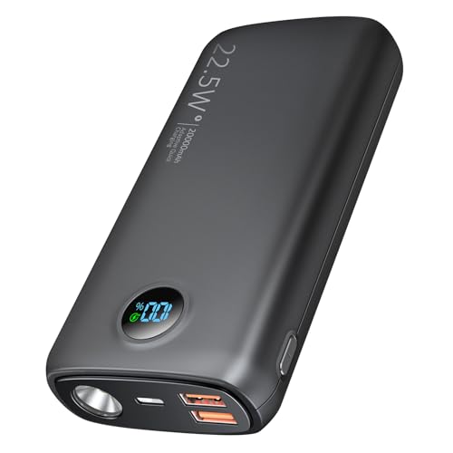 Debopo Power Bank, 22,5W PD 3.0 QC 4.0 Schnelles Aufladen Powerbank 20.000mAh(USB C Input & Output), 4,5A Handy Externer Handyakkus mit Taschenlampe LED Anzeige für Smartphone Tablets Mehr von debopo