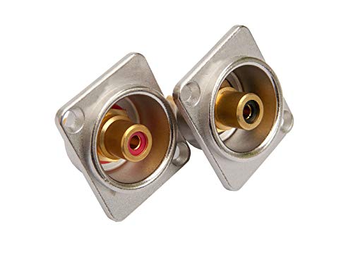 deetech 2er Set - CI-01, Cinch/RCA Buchse, Metallgehäuse, Schwarz/Rot, für Fernseher, DVD-Player, Verstärker, Lautsprecher deetech 2er Set - CI-01, Cinch/RCA Buchse, Metallgehäuse, Schwarz/Rot, für Fernseher, DVD-Player, Verstärker, Lautsprecher von SimpTronic Tech