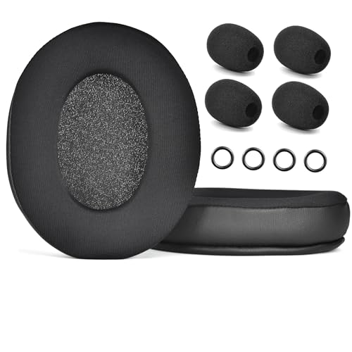 Ersatz-Ohrpolster und Mikrofon-Schaumstoff, kompatibel mit HyperX CloudX/Cloud III/Pro/Core/Alpha/Alpha S/Alpha Pro/Flight/Flight S/Stinger/Stinger S/CloudX Stinger/Stinger Core (Cooling-Gel) von defean