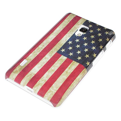 deinPhone LG Optimus L7 II 2 E460 HARDCASE Hülle Case Retro Flagge USA von deinPhone