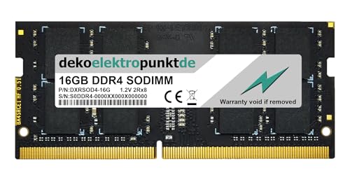 dekoelektropunktde 16GB RAM Speicher passend für HP Omen 15-ce009ur DDR4 SO-DIMM PC4-19200 2400MHz von dekoelektropunktde