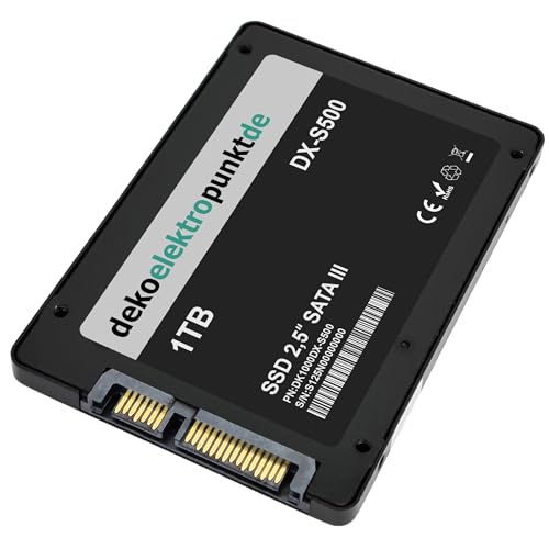 dekoelektropunktde 1TB SSD Festplatte passend für HP All-in-One 24-g011ng, Alternatives Ersatzteil 2,5" Zoll SATA3 von dekoelektropunktde