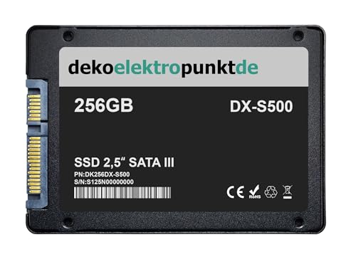 dekoelektropunktde 256GB SSD Festplatte Kompatibel für Gigabyte X470 AORUS Gaming 7 WIFI-50 Mainboard, Alternatives Ersatzteil 2,5" Zoll SATA3 von dekoelektropunktde