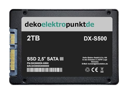 dekoelektropunktde 2TB SSD Festplatte passend für Gigabyte X470 AORUS Gaming 7 WIFI-50 Mainboard, Alternatives Ersatzteil 2,5" Zoll SATA3 dekoelektropunktde 2TB SSD Festplatte passend für Gigabyte X470 AORUS Gaming 7 WIFI-50 Mainboard, Alternatives Ersatzteil 2,5" Zoll SATA3 von dekoelektropunktde