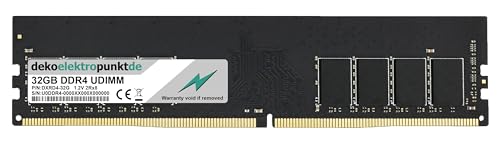 dekoelektropunktde 32GB RAM Speicher passend für Hyrican Striker-X 6286, DDR4 UDIMM PC4-21300 2666MHz von dekoelektropunktde