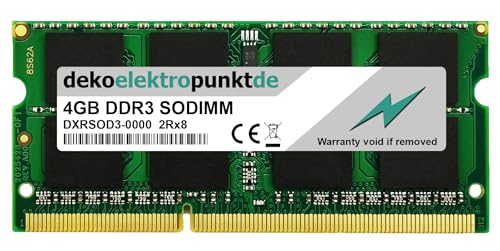 dekoelektropunktde 4GB Ram Arbeitsspeicher passend für Acer Aspire E5-731-P3ZW DDR3 SO-DIMM PC3 von dekoelektropunktde