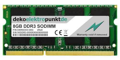 dekoelektropunktde 8GB Ram Arbeitsspeicher passend für Toshiba Satellite C55-A-195 DDR3 SO-DIMM PC3 von dekoelektropunktde