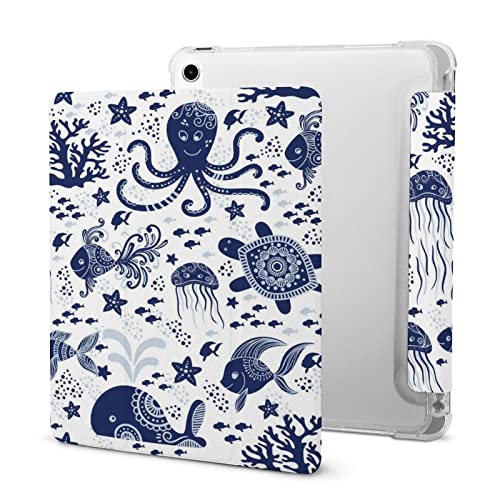 Süßer Quallen Seestern Und Schildkröten Hülle Für Ipad Tablet Schutzhülle IPAD 2020 AIR 4 （10.9in） von delayer
