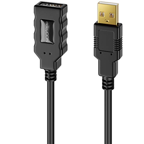 deleyCON 10m Aktives USB 2.0 Kabel Aktive Verlängerung mit Signalverstärker USB2.0 Repeaterkabel Verlängerungskabel PC Computer Drucker Scanner deleyCON 10m Aktives USB 2.0 Kabel Aktive Verlängerung mit Signalverstärker USB2.0 Repeaterkabel Verlängerungskabel PC Computer Drucker Scanner von deleyCON