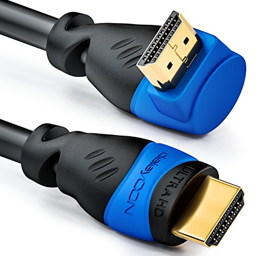 deleyCON 10m HDMI 270° Grad Winkel Kabel - Kompatibel zu HDMI 2.0/1.4 - UHD 4K 3D 1080p 2160p ARC - Schwarz deleyCON 10m HDMI 270° Grad Winkel Kabel - Kompatibel zu HDMI 2.0/1.4 - UHD 4K 3D 1080p 2160p ARC - Schwarz von deleyCON