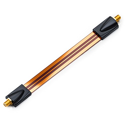 deleyCON 1x Fensterdurchführung SAT Kabel 11cm Flexibel 20cm Länge Kupplung Fenster & Türen Vergoldet Extrem Flach Geschirmt Klebepads - Kupfer deleyCON 1x Fensterdurchführung SAT Kabel 11cm Flexibel 20cm Länge Kupplung Fenster & Türen Vergoldet Extrem Flach Geschirmt Klebepads - Kupfer von deleyCON