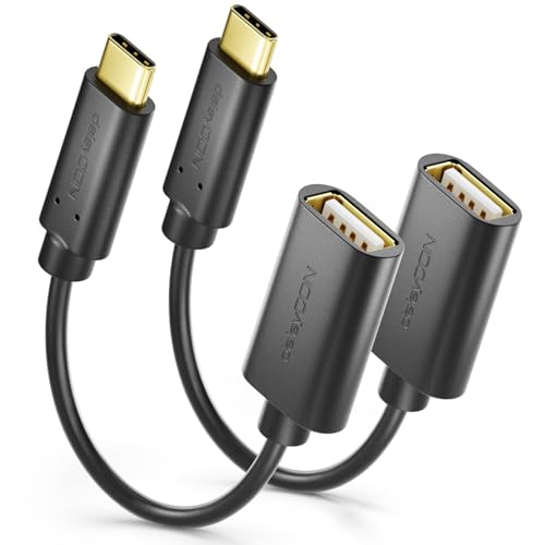 deleyCON 2 Stück Adapter USB-C auf USB-A - OTG - C Stecker auf A Buchse - Kabel Kompatibel mit iPhone 16 Pro Max/15 Max, iPad, MacBook Pro/Air, Galaxy S25/S25/S24, Computer, Notebook deleyCON 2 Stück Adapter USB-C auf USB-A - OTG - C Stecker auf A Buchse - Kabel Kompatibel mit iPhone 16 Pro Max/15 Max, iPad, MacBook Pro/Air, Galaxy S25/S25/S24, Computer, Notebook von deleyCON