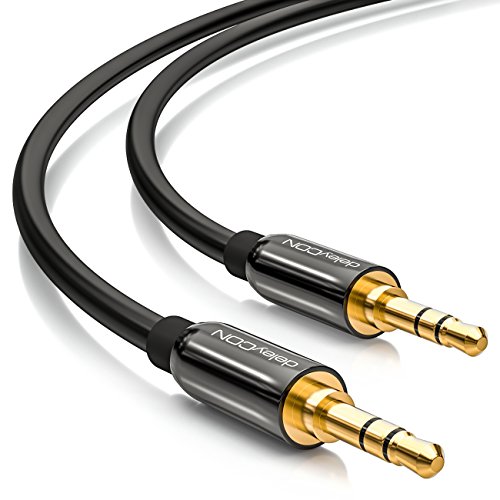 deleyCON 2m Klinkenkabel 3,5mm AUX Kabel Stereo Audio Kabel Klinkenstecker gerade für PC Laptop Handy Smartphone Tablet KFZ HiFi-Receiver - Schwarz deleyCON 2m Klinkenkabel 3,5mm AUX Kabel Stereo Audio Kabel Klinkenstecker gerade für PC Laptop Handy Smartphone Tablet KFZ HiFi-Receiver - Schwarz von deleyCON