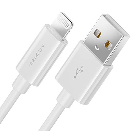 deleyCON 2m Lightning 8 Pin USB Ladekabel Datenkabel MFi Zertifiziert für Apple iPhone 14 Pro Max 14 Pro 14 Plus 14 SE 13 Pro Max 13 Pro 13 Mini 12 Pro Max 12 Pro 12 Mini - Weiß deleyCON 2m Lightning 8 Pin USB Ladekabel Datenkabel MFi Zertifiziert für Apple iPhone 14 Pro Max 14 Pro 14 Plus 14 SE 13 Pro Max 13 Pro 13 Mini 12 Pro Max 12 Pro 12 Mini - Weiß von deleyCON