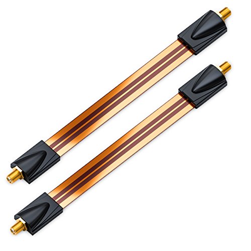 deleyCON 2x Fensterdurchführungen SAT Kabel 17cm Flexibel 26cm Länge Kupplung Fenster & Türen Vergoldet Extrem Flach Geschirmt Klebepads - Kupfer deleyCON 2x Fensterdurchführungen SAT Kabel 17cm Flexibel 26cm Länge Kupplung Fenster & Türen Vergoldet Extrem Flach Geschirmt Klebepads - Kupfer von deleyCON