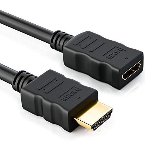 deleyCON 3,0m HDMI Verlängerung Kabel - Kompatibel zu HDMI 2.0a/b/1.4a - UHD 4K HDR 3D 1080p 2160p ARC - High Speed mit Ethernet - Schwarz deleyCON 3,0m HDMI Verlängerung Kabel - Kompatibel zu HDMI 2.0a/b/1.4a - UHD 4K HDR 3D 1080p 2160p ARC - High Speed mit Ethernet - Schwarz von deleyCON