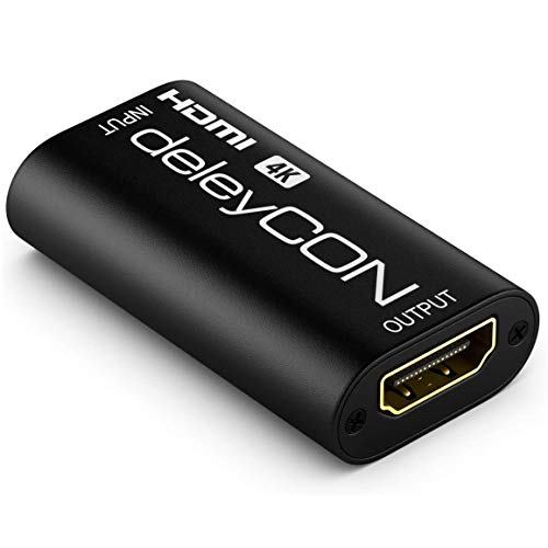 deleyCON 4K HDMI 2.0 Repeater Signal Verstärker Buchse 4K UHD 2160p@60Hz Full HD 1080p@60Hz HDR HDCP 2.2 18Gbps 3D deleyCON 4K HDMI 2.0 Repeater Signal Verstärker Buchse 4K UHD 2160p@60Hz Full HD 1080p@60Hz HDR HDCP 2.2 18Gbps 3D von deleyCON