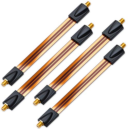deleyCON 4x Fensterdurchführungen SAT Kabel 17cm Flexibel 26cm Länge Kupplung Fenster & Türen Vergoldet Extrem Flach Geschirmt Klebepads - Kupfer deleyCON 4x Fensterdurchführungen SAT Kabel 17cm Flexibel 26cm Länge Kupplung Fenster & Türen Vergoldet Extrem Flach Geschirmt Klebepads - Kupfer von deleyCON