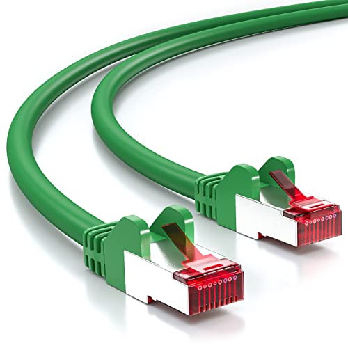 deleyCON 50m CAT6 Patchkabel S/FTP PIMF Schirmung CAT-6 RJ45 LAN DSL Netzwerkkabel Ethernetkabel Switch Router Modem Access Point Patchfelder - Grün deleyCON 50m CAT6 Patchkabel S/FTP PIMF Schirmung CAT-6 RJ45 LAN DSL Netzwerkkabel Ethernetkabel Switch Router Modem Access Point Patchfelder - Grün von deleyCON