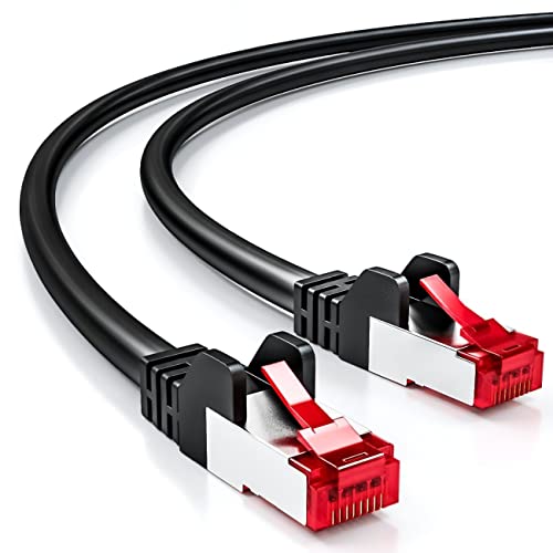 deleyCON 50m CAT6 Patchkabel S/FTP PIMF Schirmung CAT-6 RJ45 LAN DSL Netzwerkkabel Ethernetkabel Switch Router Modem Access Point Patchfelder - Schwarz deleyCON 50m CAT6 Patchkabel S/FTP PIMF Schirmung CAT-6 RJ45 LAN DSL Netzwerkkabel Ethernetkabel Switch Router Modem Access Point Patchfelder - Schwarz von deleyCON