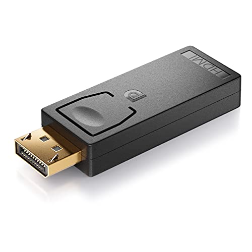 deleyCON Displayport zu HDMI Adapter - Kabel Adapter Stecker DP Displayport-Stecker zu HDMI-Buchse Vergoldete Kontakte für TV Beamer Computer Laptop Notebook deleyCON Displayport zu HDMI Adapter - Kabel Adapter Stecker DP Displayport-Stecker zu HDMI-Buchse Vergoldete Kontakte für TV Beamer Computer Laptop Notebook von deleyCON