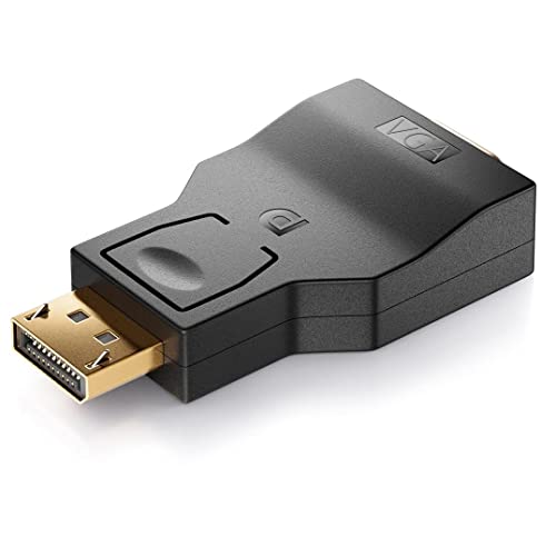 deleyCON Displayport zu VGA Adapter - Kabel Adapter Stecker DP Displayport-Stecker zu VGA-Buchse Vergoldete Kontakte für TV Beamer Computer Laptop Notebook deleyCON Displayport zu VGA Adapter - Kabel Adapter Stecker DP Displayport-Stecker zu VGA-Buchse Vergoldete Kontakte für TV Beamer Computer Laptop Notebook von deleyCON