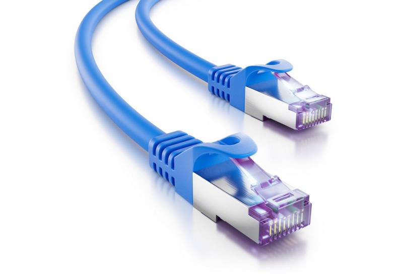 deleyCON deleyCON 0,25m RJ45 Patchkabel SFTP PiMF Netzwerkkabel mit CAT7 LAN-Kabel von deleyCON
