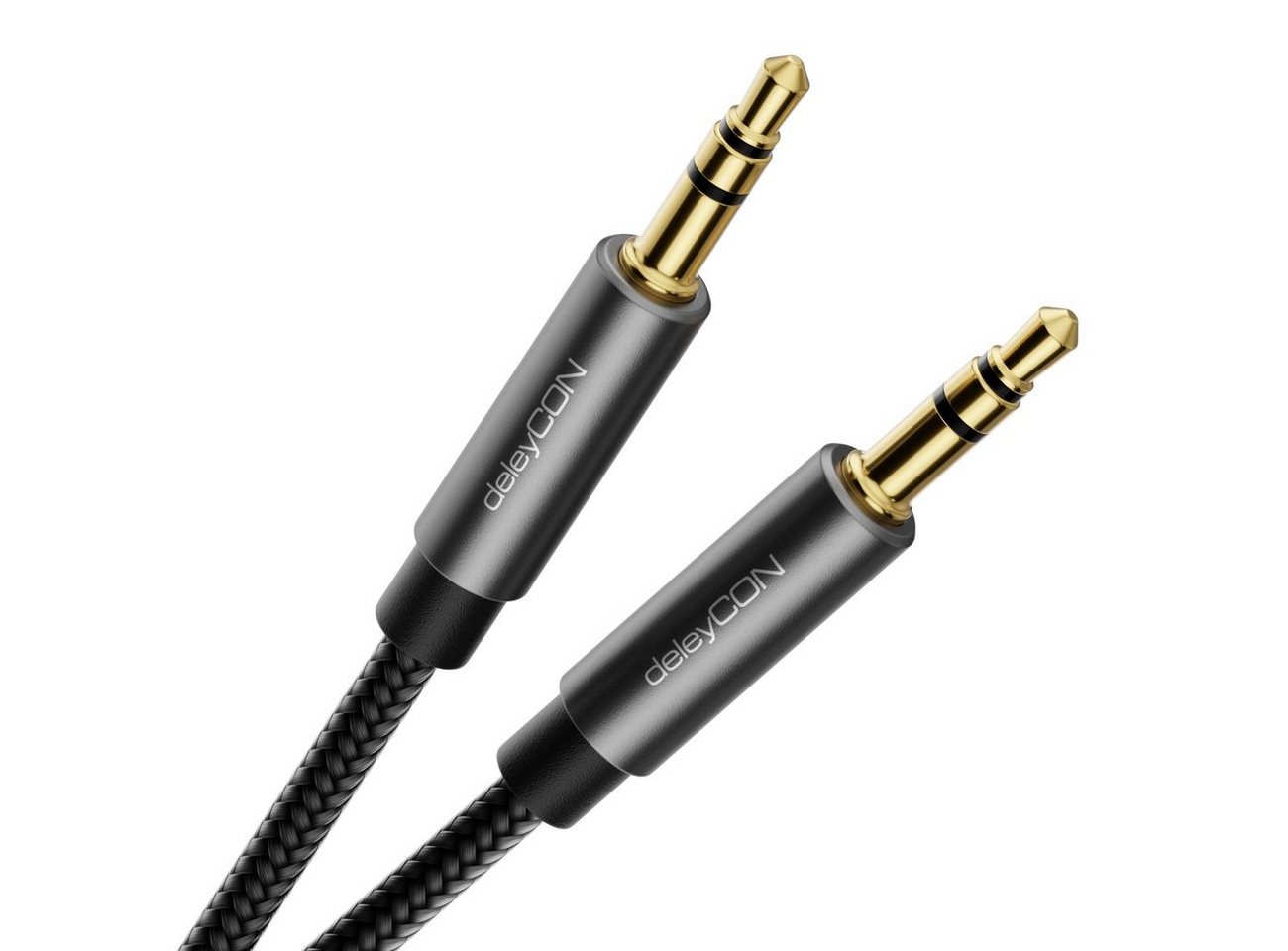 deleyCON deleyCON 0,5m Aux Kabel 3,5mm Audio Klinken Stereo Baumwollkabel Audio-Kabel deleyCON deleyCON 0,5m Aux Kabel 3,5mm Audio Klinken Stereo Baumwollkabel Audio-Kabel von deleyCON