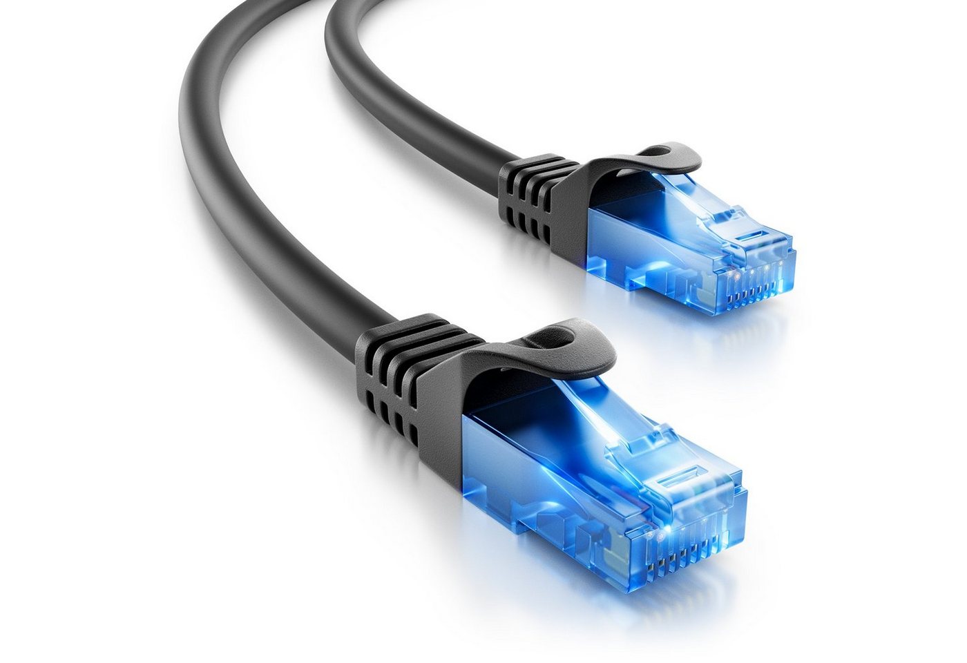 deleyCON deleyCON 1,5m CAT6 Patchkabel Netzwerkkabel Ethernet LAN DSL Kabel LAN-Kabel von deleyCON