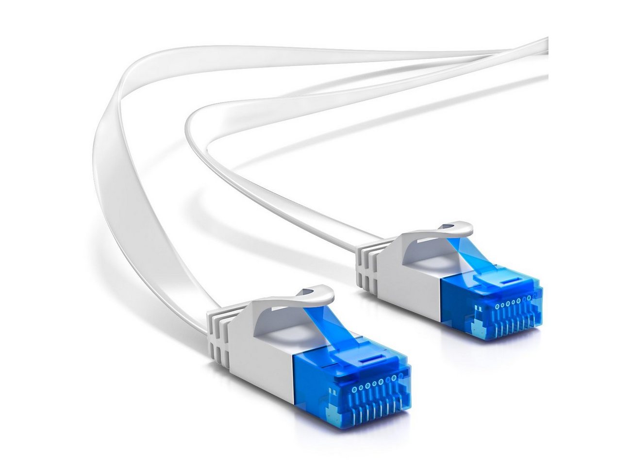 deleyCON deleyCON 1,5m CAT6 flaches Patchkabel Flachkabel Netzwerkkabel LAN LAN-Kabel von deleyCON