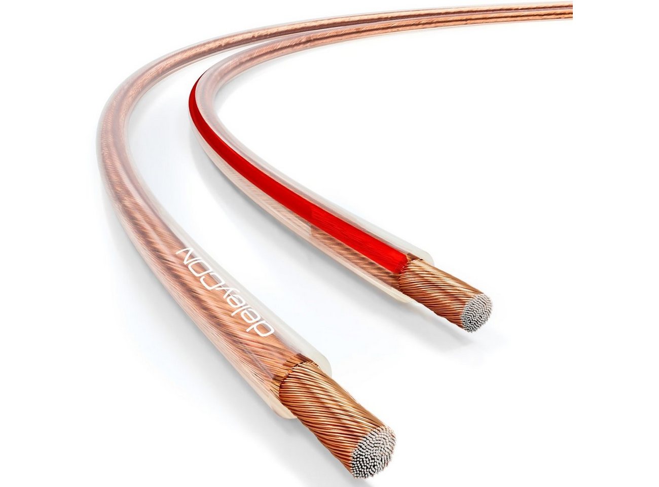 deleyCON deleyCON 100m Lautsprecherkabel 2x 1,5mm² CCA 2x48x0,20mm Litze - Audio-Kabel von deleyCON